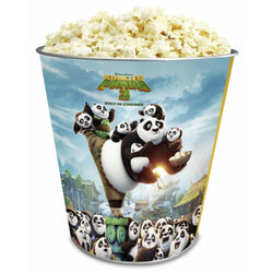 KUNG FU PANDA - secchio contenitore in metallo brillante 3,8L