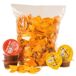 Kit Hombre Nacho&Dip - 750g di Nachos Barbecue con salsa piccante o al formaggio a tua scelta