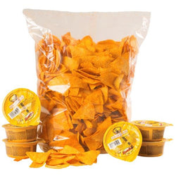 Kit Hombre Nacho&Dip - 750g di Nachos Barbecue con salsa piccante o al formaggio a tua scelta