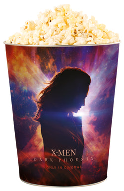 X-MEN DARK PHOENIX - secchio contenitore in metallo brillante 3,8L